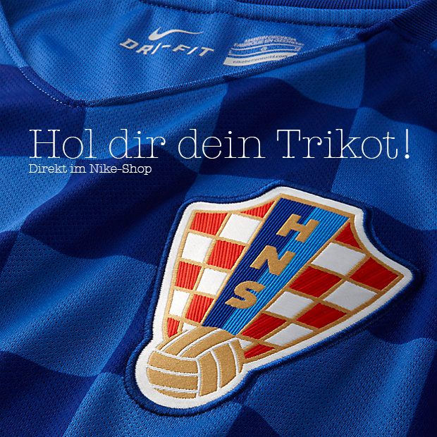 Das Trikot der kroatischen Fußballnationalmannschaft zur EM 2016