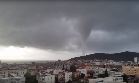 Eine Windhose verwüstete die kroatische Küstenstadt Split