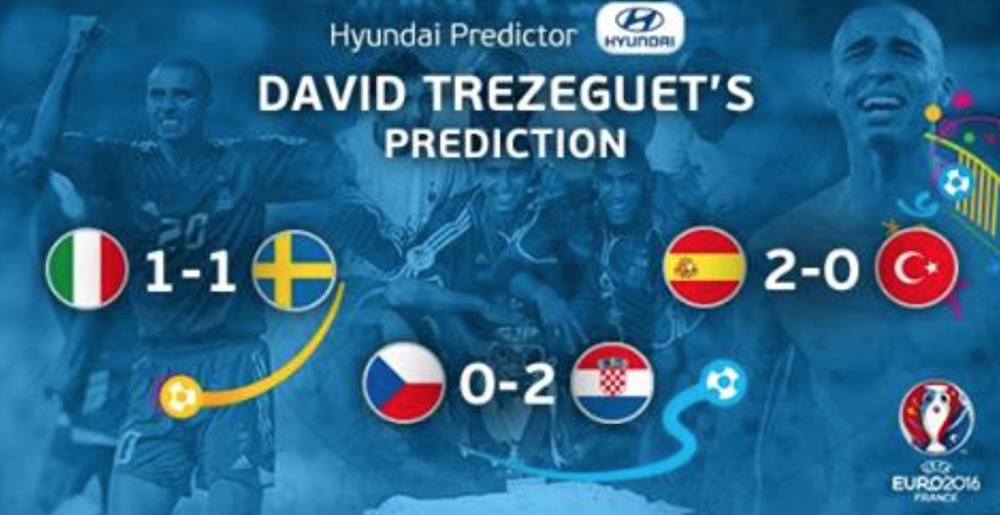 David Trezeguet sieht Kroatien als deutlichen Favoriten gegen Tschechien und tippt auf ein 2:0 für Kroatien.