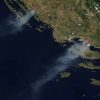 Den Brand in Kroatien sah man sogar aus dem Weltall (Foto: NASA)